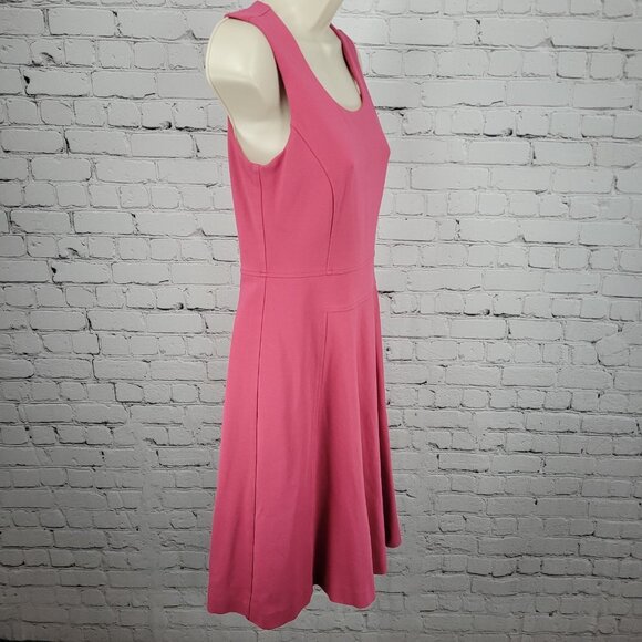 Brooks Brothers Pink Sleeveless Stretch Lined Knee Length A Line Dress Size 4 - Picture 11 of 11
